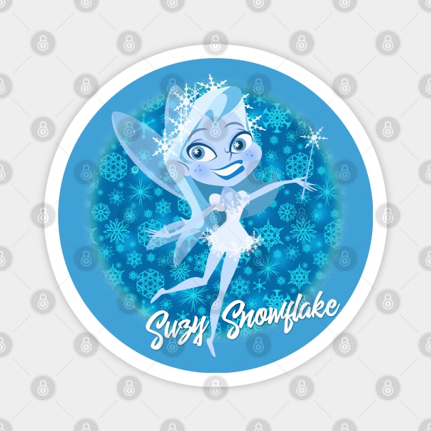 suzy snowflake Magnet by richhwalsh